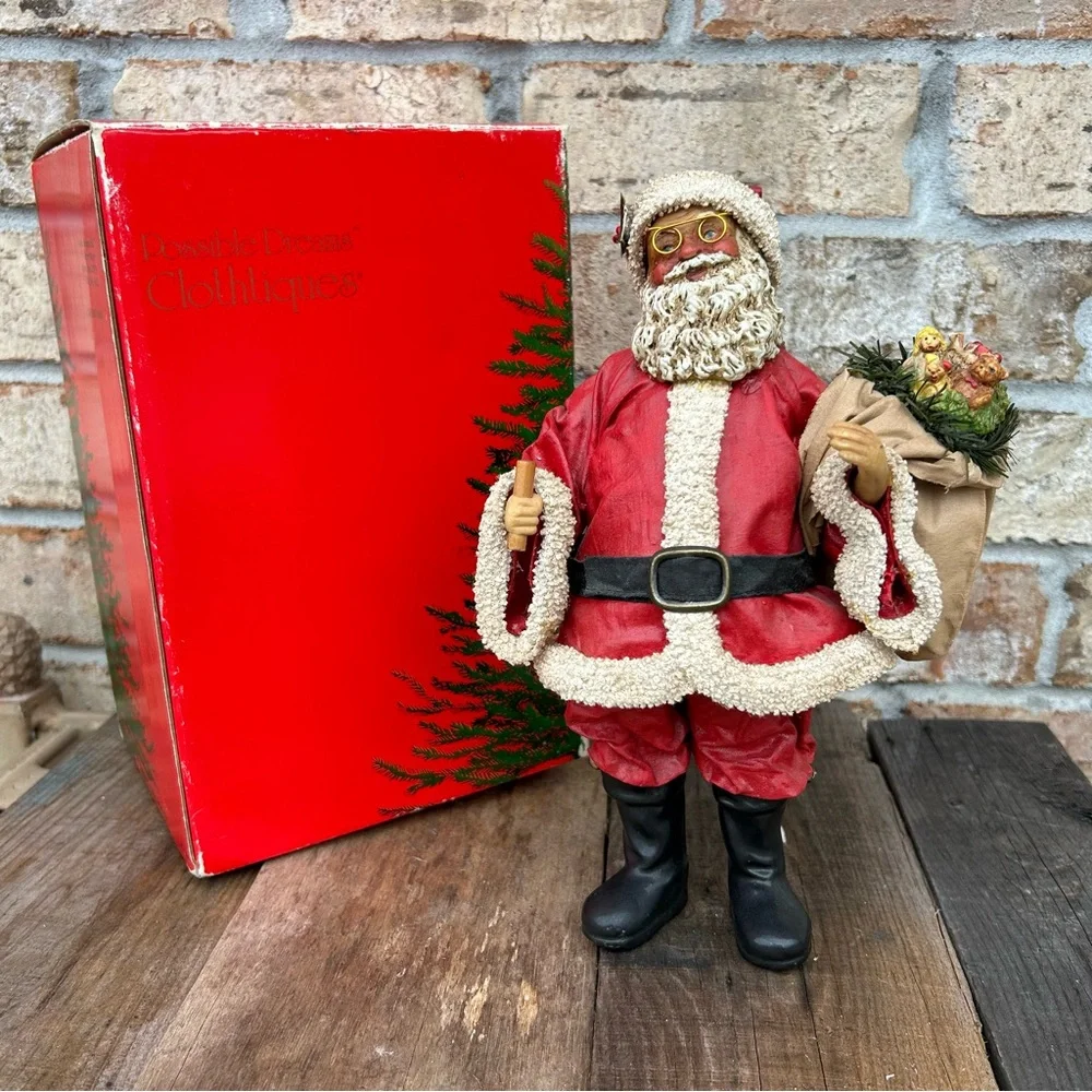 Clothtique Possible‎ Dreams Santa figurine 1988 Hand Crafted Holiday Nostalgia